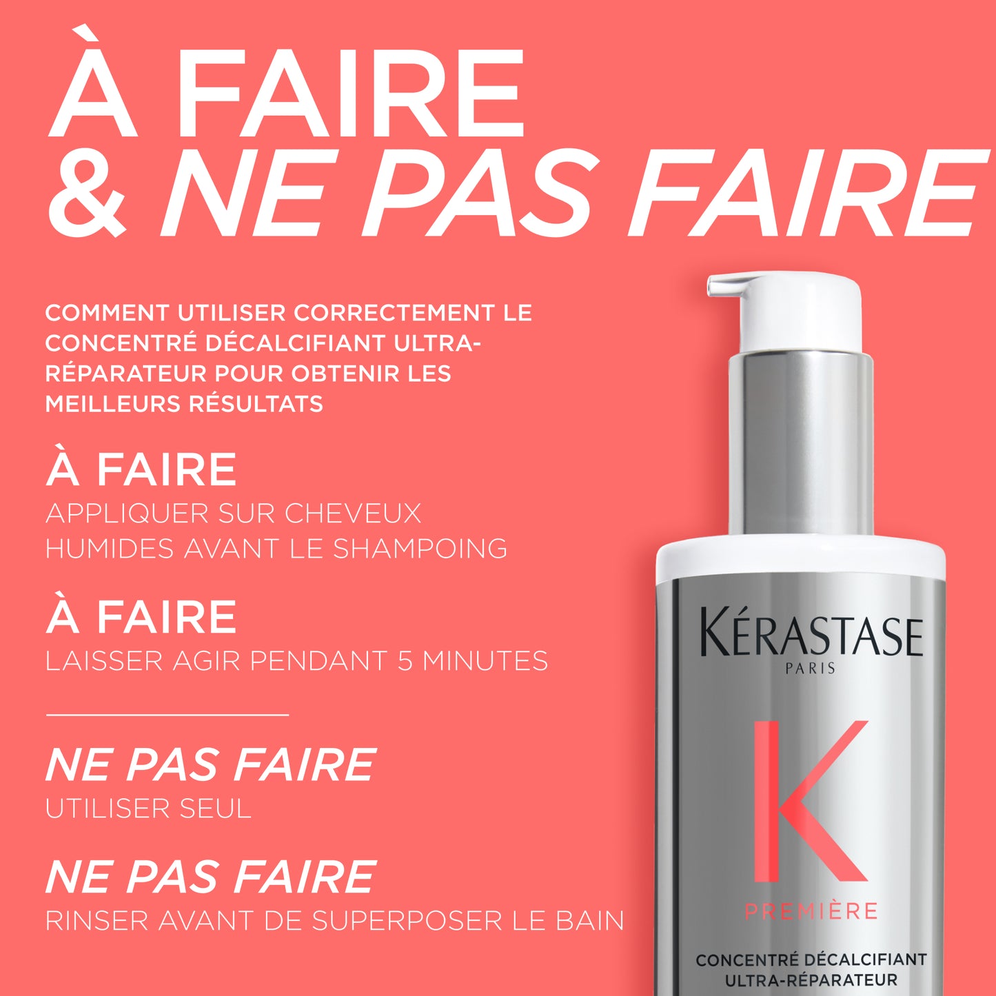 PREMIÈRE - Traitement Pré-shampooing Concentré Décalcifiant Ultra-Réparateur