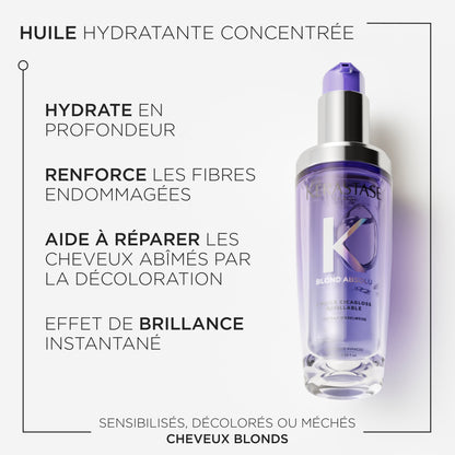 BLOND ABSOLU - L'huile Cicagloss Rechargeable  pour cheveux blonds sensibilités, éclaircis ou méchés