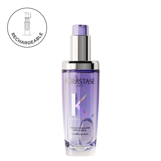 BLOND ABSOLU - L'huile Cicagloss Rechargeable  pour cheveux blonds sensibilités, éclaircis ou méchés
